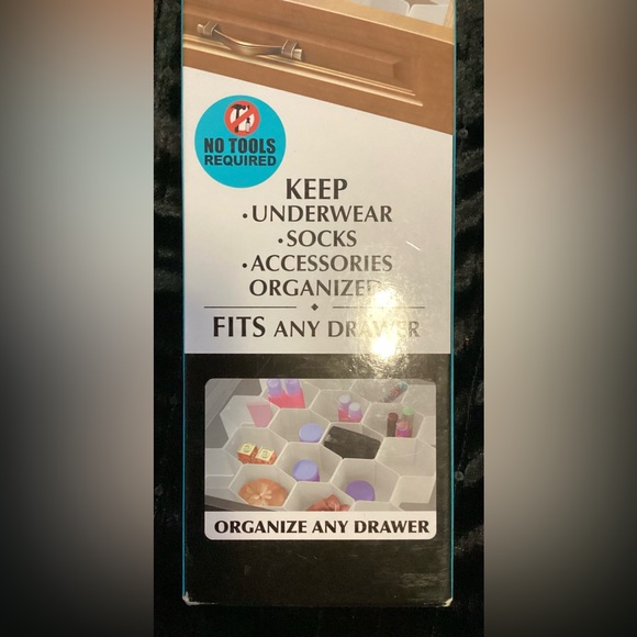 Farberware Flexible Drawer Organizers - White and Gray - Picture 3 of 7